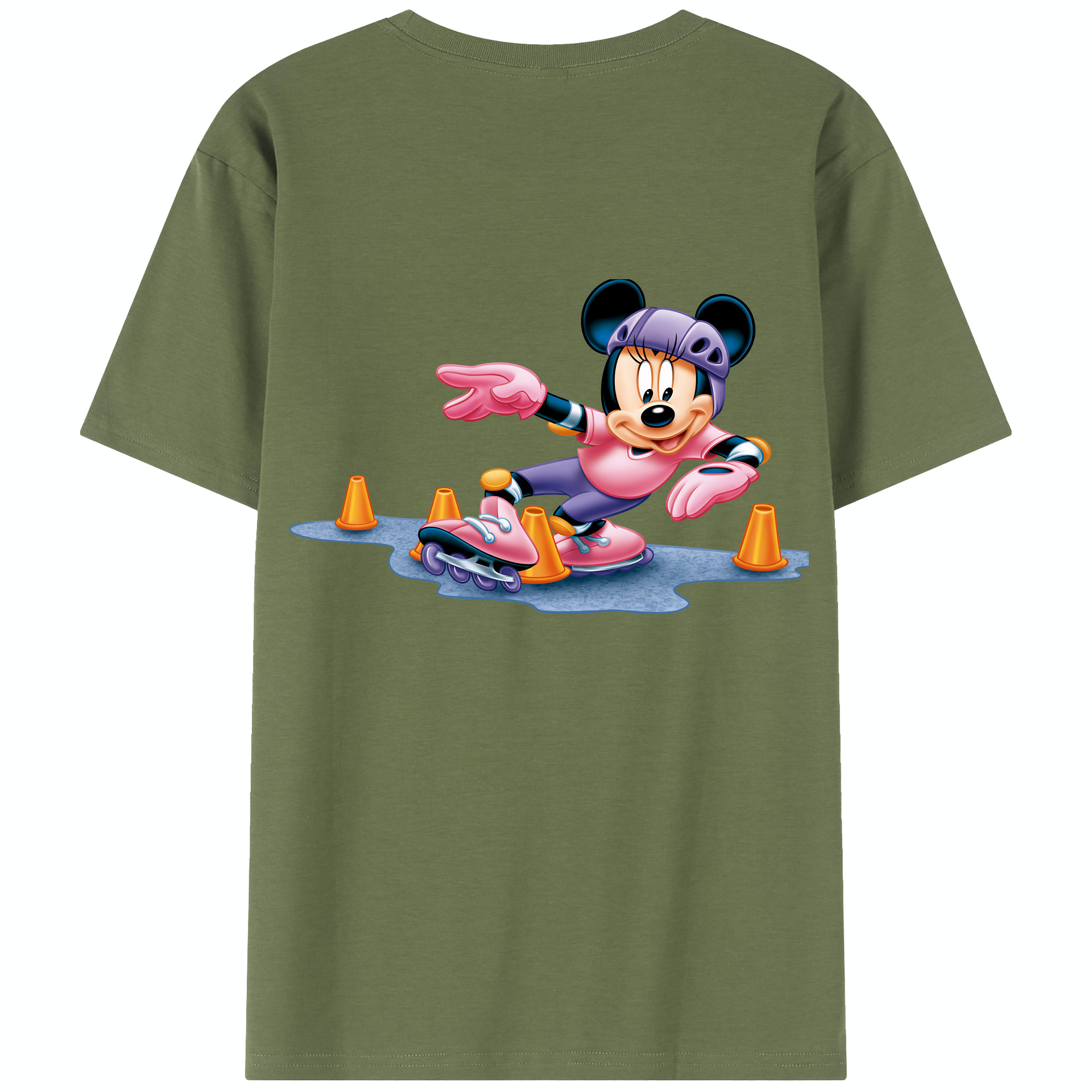 （画像用） ミッキーマウス Mickey Mouse 綿100％半袖Tシャツ（背面プリント）